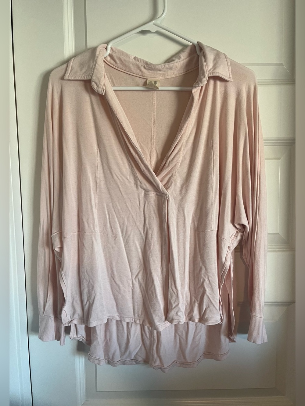 We The Free Light Blush Collared Top